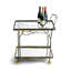 Butterfly Ginkgo Metal Bar Cart with Wheels