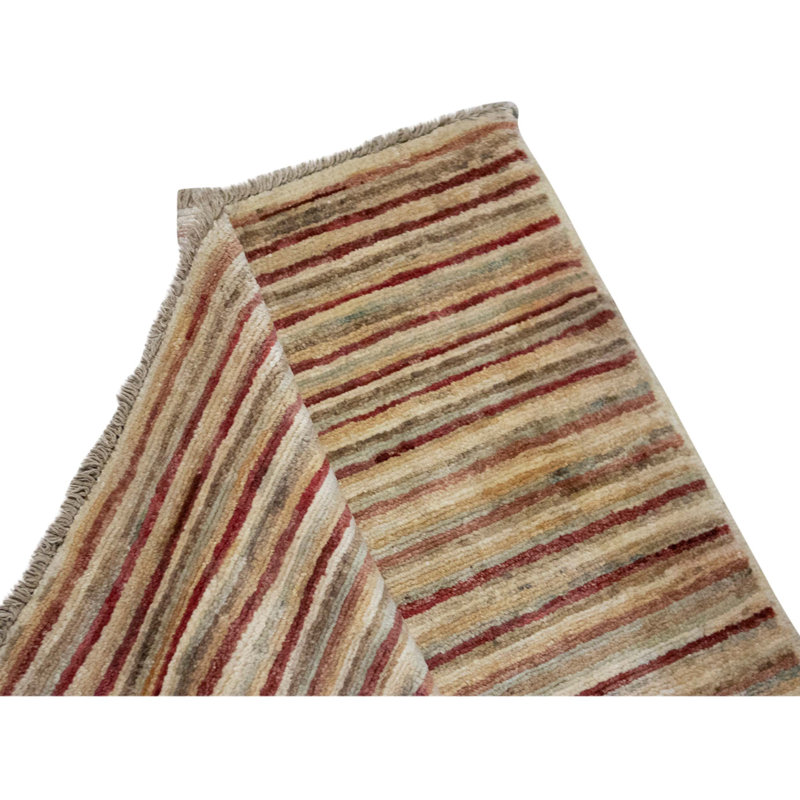 Hand Knotted Wool Area Rug in Multi