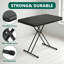 Table pliante robuste à hauteur réglable de 30 po, bureau pour ordinateur portable avec plateau en granite enneigé, table utilitaire portable sans assemblage rapide pour canapé, chambre à coucher, camping en plein air et pièces compactes