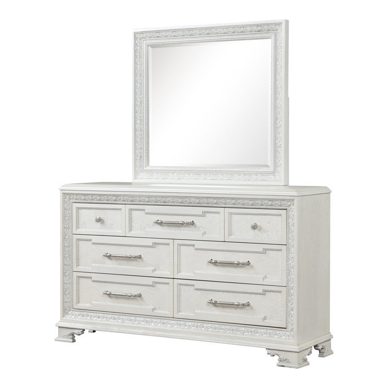 Mickinley 7-Drawer Dresser With Mirror