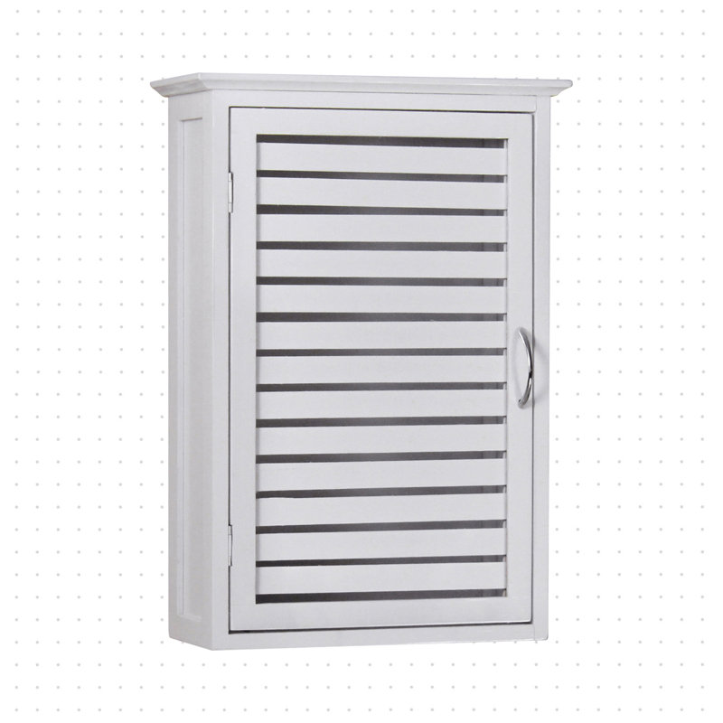 Nicieza Solid Wood Wall Bathroom Cabinet, White