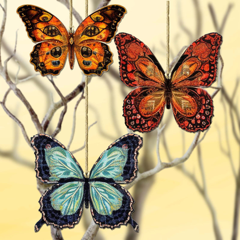Ensemble d'ornements en bois Designocracy
