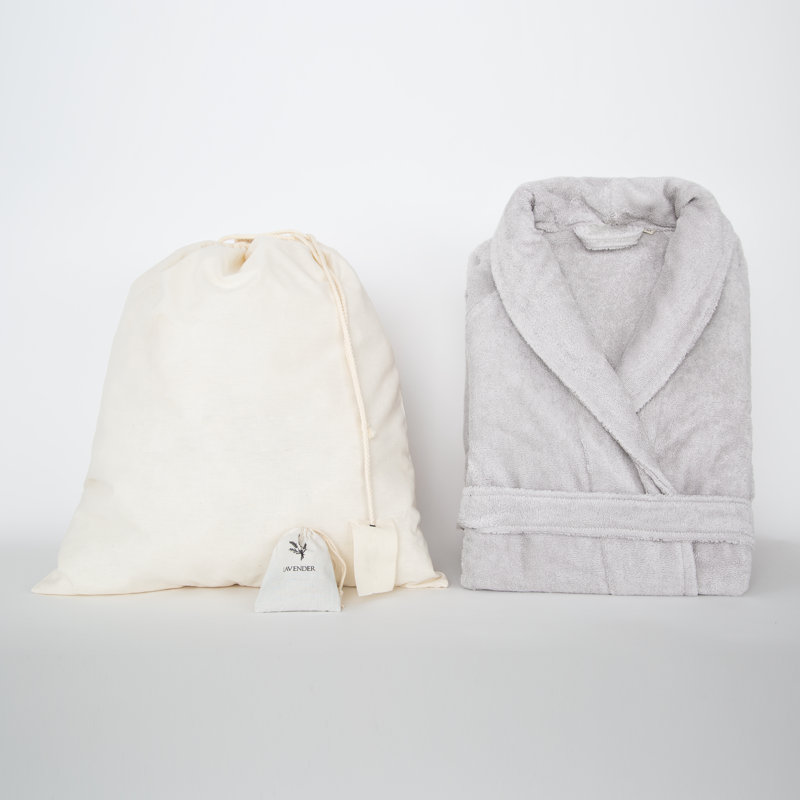 Peignoir de la collection Shally, M, Gris / argent