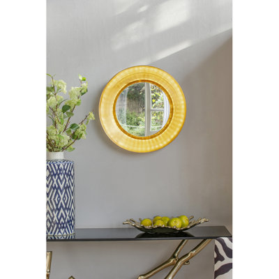 Miroir mural D18,7 x 3,9 po avec éclairage DEL