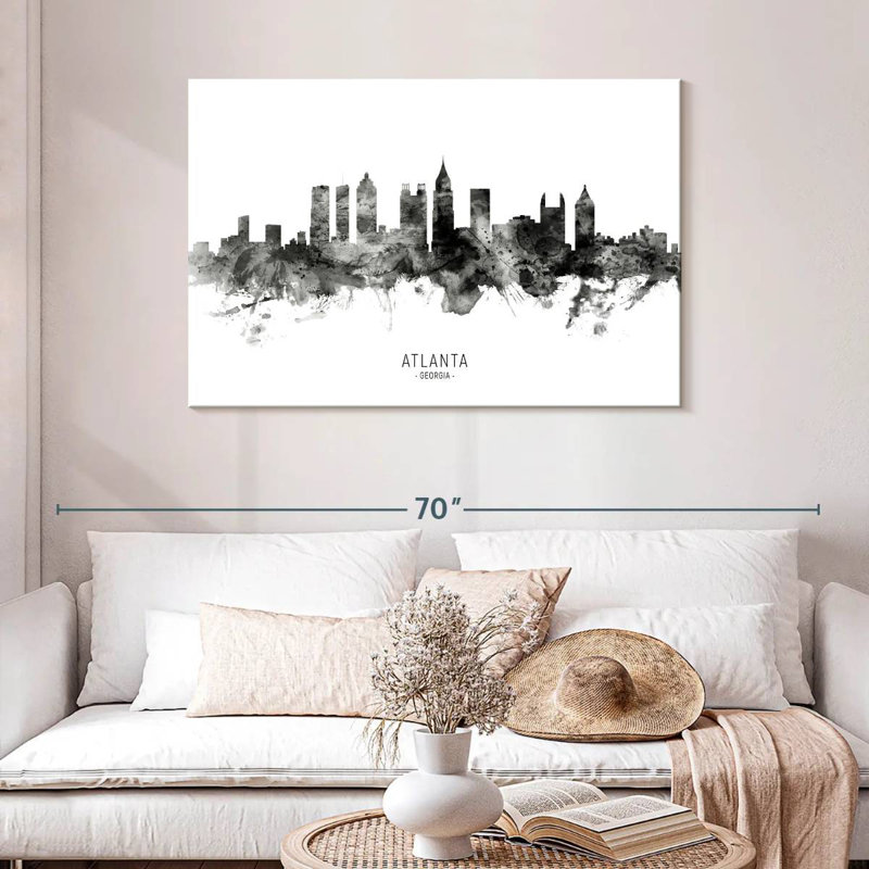 Atlanta Georgia Skyline III, 20" H x 30" W