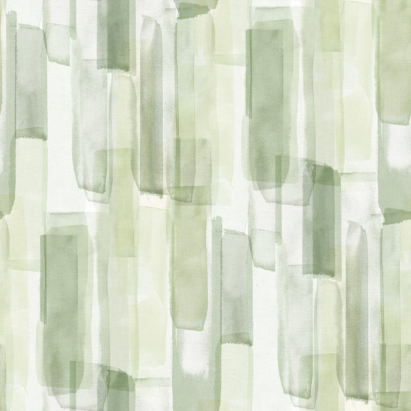 Papier peint aquarelle vert olive, Vert