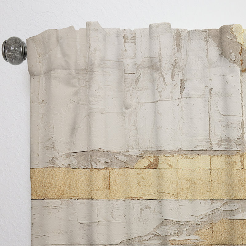 Collage de route abstrait gris Anselm - rideau en velours moderne - obscurcissant - 1 panneau, L 52 po x L 84 po