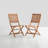 9-piece Extendable Solid Eucalyptus Wood Patio Dining Set With Folding Chairs