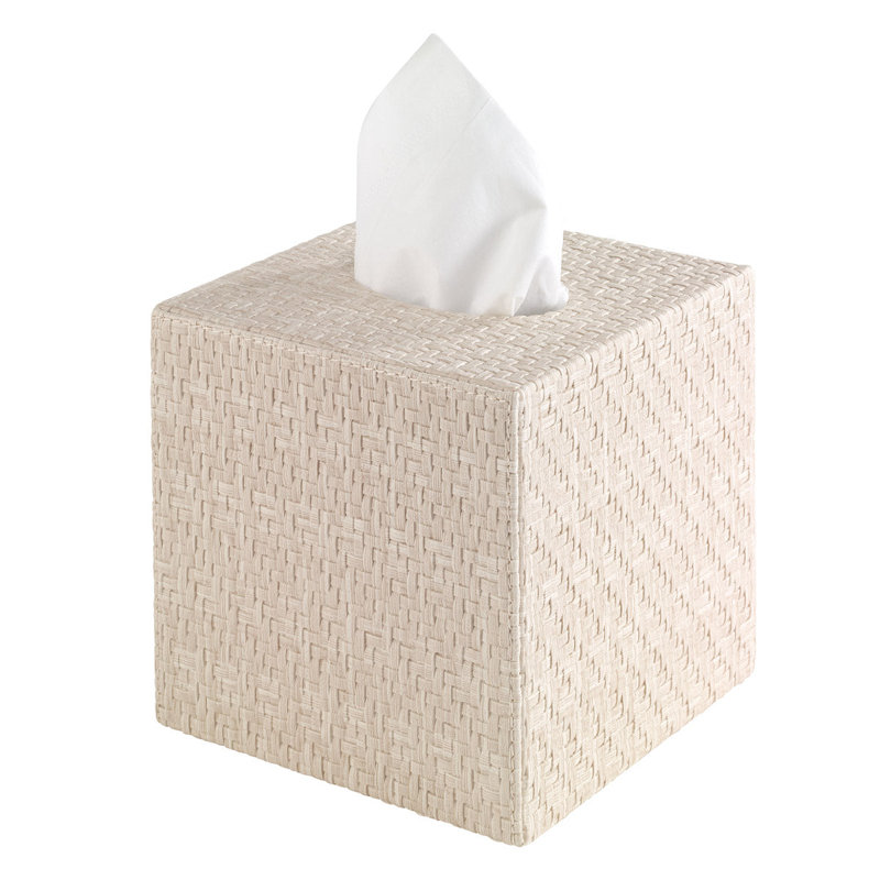 Tissue Box Cover, Cream