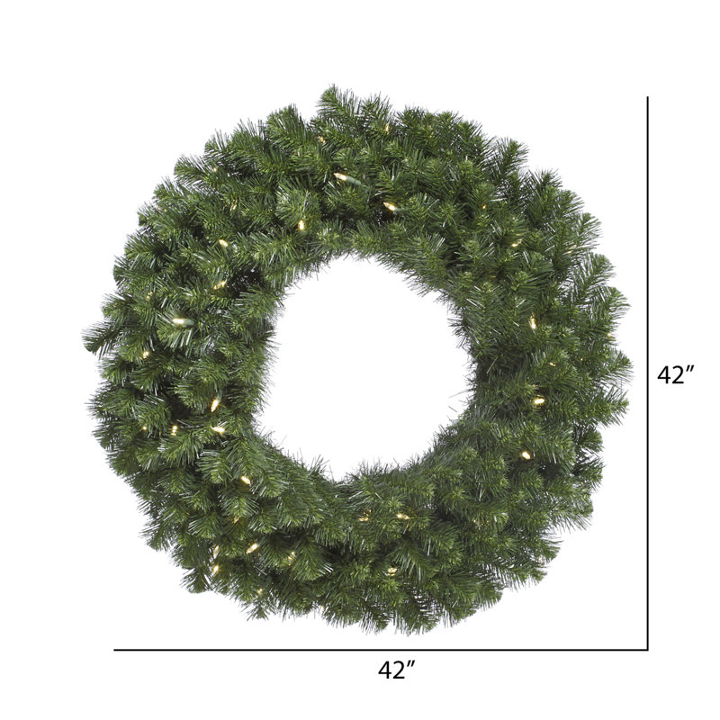 Couronne de sapin artificielle Alanny Dura-Lit, 42 po