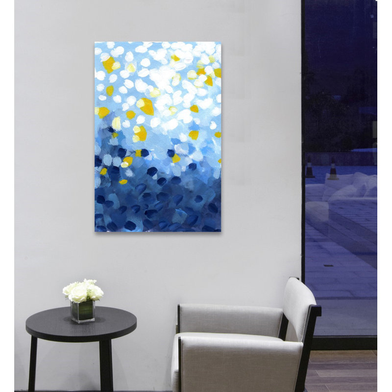 Shoal I - peinture sur toile tendue, H 54 po x l 36 po