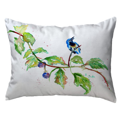  Coussin intérieur / extérieur Bird and Blackberries