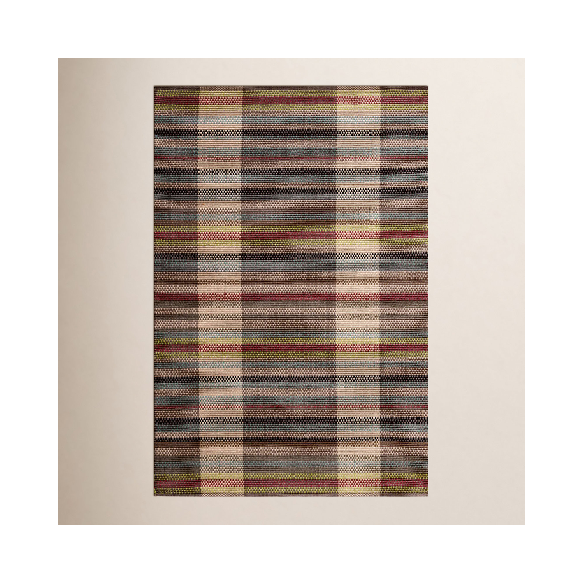 Swedish Rag Handwoven Indoor/Outdoor Rug, Rectangle 2' x 3'