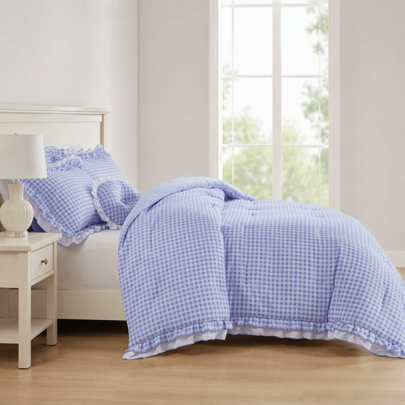 4-Piece Full/Queen Comforter Set, Blue
