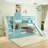 Twin-Over-Twin Castle Style Bunk Bed-2063279788-2063279786