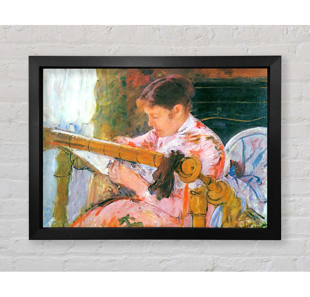 Mary Cassatt Lydia At The Cord Framework von Mary Cassatt - Einzelne Bilderrahmen Kunstdrucke