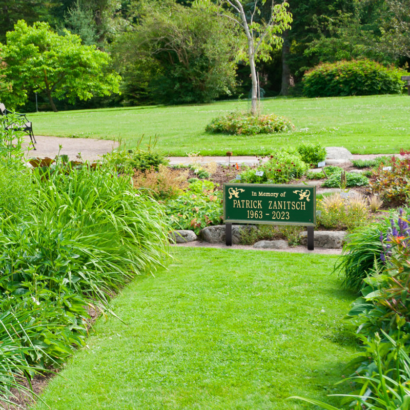 En mémoire de la plaque commémorative/pierre Wilmington, Vert/doré, Oui