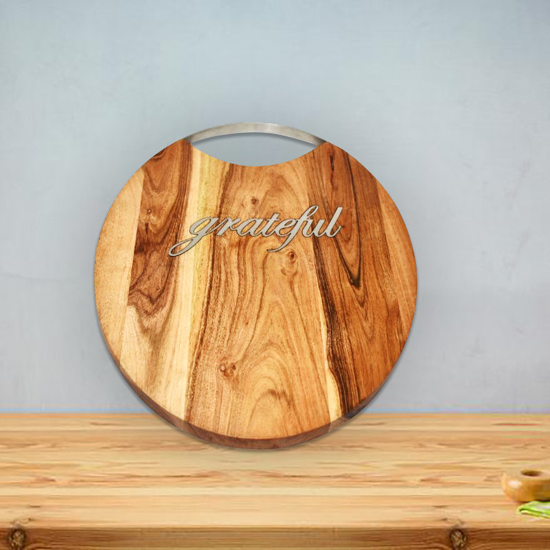 Planche ronde en bois d'acacia d'IH Casa Decor