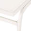 Chaise longue blanche pour deux personnes en filet de nylon, structure en aluminium, détails faits à la main, assemblage 2 en couleur fait à la main requis
