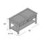 Claar Glass Top Coffee Table-23514393