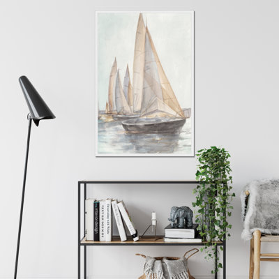 Plein Air Sailboats II by Ethan Harper - Painting