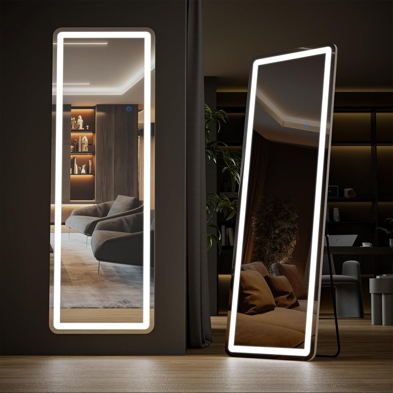 Miroir pleine grandeur avec DEL