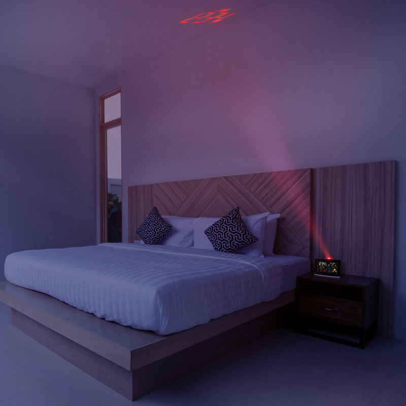 Réveil numérique à projection WiFi