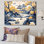 «Blue and Yellow China Blooming Landscape II», art mural Chine