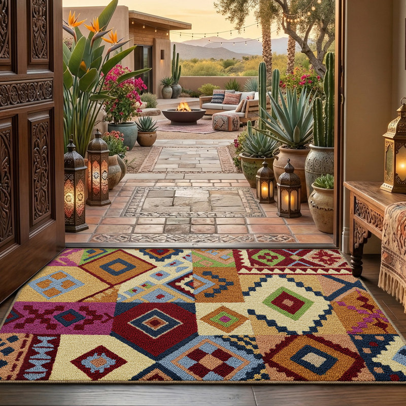 Non-Slip Christmas Doormat, L 32 po x L 48 po