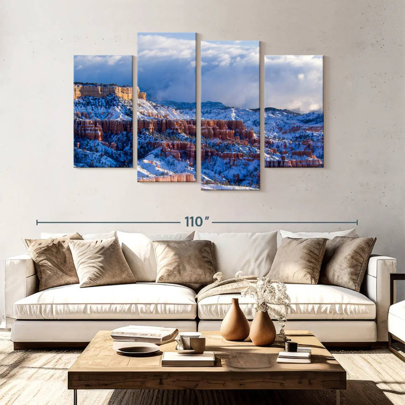 Paysage d'hiver Alvord Bryce Canyon, H 54 po x l 84 po