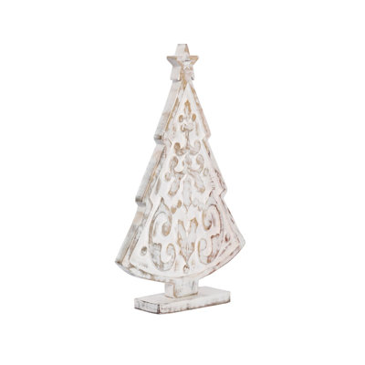 Carved Wood Tree Small
