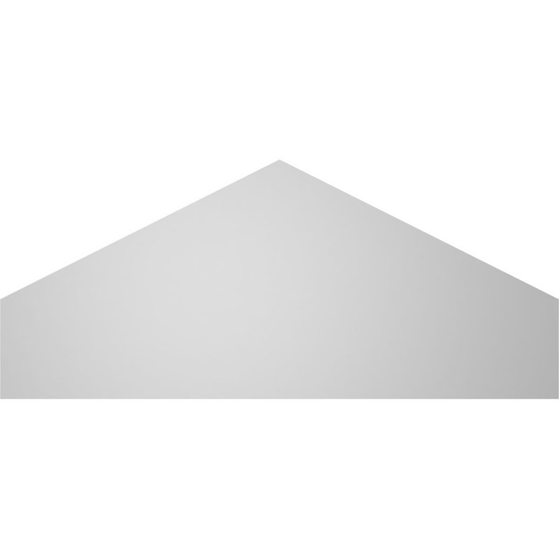 Peaked Surface Mount Signature Urethane Non-Functional Gable Vent 6/12 Pitch Primed Tan, 18" H x 42" W x 1" D