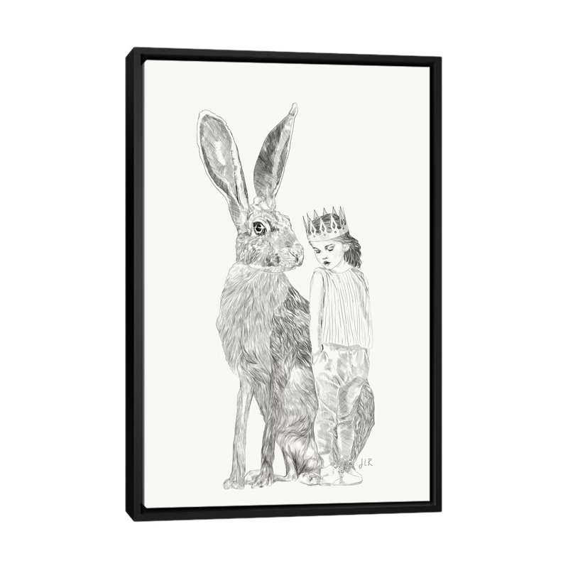 A Bigger World I by Jenny Rome - Print on Canvas, 66.04 cm H x 45.72 cm W, Black Framed