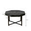 Table basse octogonale en bois avec patchwork de style campagnard 30 pouces-329096119