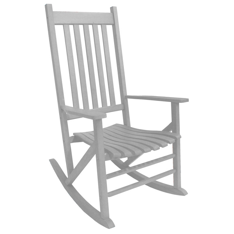 Chaise berçante d'extérieur en bois massif NEGA NEGUNE Brenford