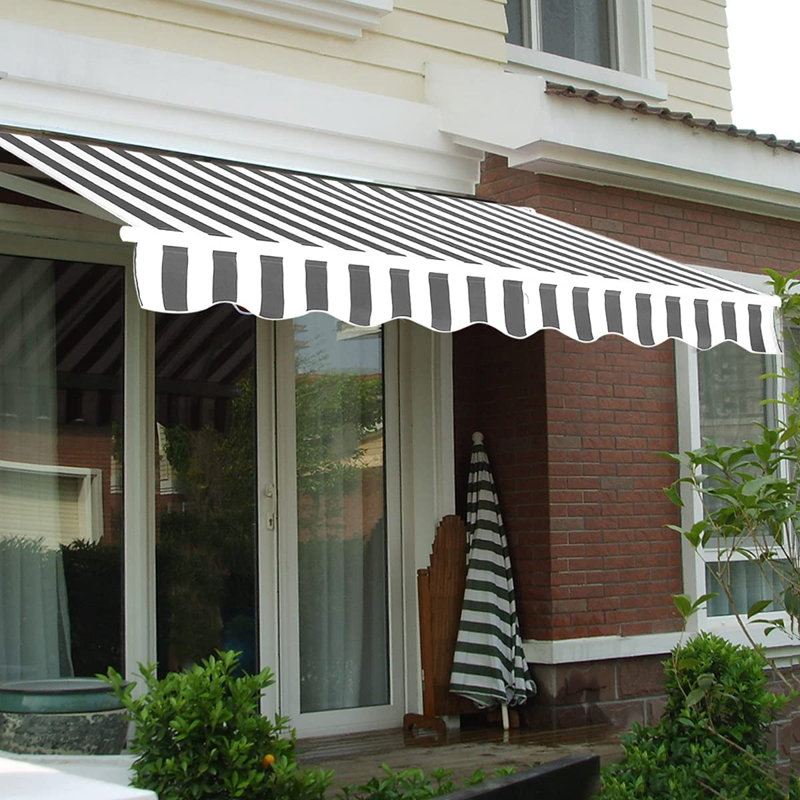 Dakota Fields 250cm W x 200cm D Retractable Patio Awning, Grey