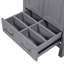 Meuble-lavabo de style transitionnel de 24 po avec rangement spacieux, charnières à fermeture en douceur et tablette de porte grise à double couche de 24 po de fabrication artisanale exquise, facile à assembler pour une installation rapide-1155034319-1155034315