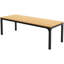 Table de salle à manger 78 po en noyer clair 78 po