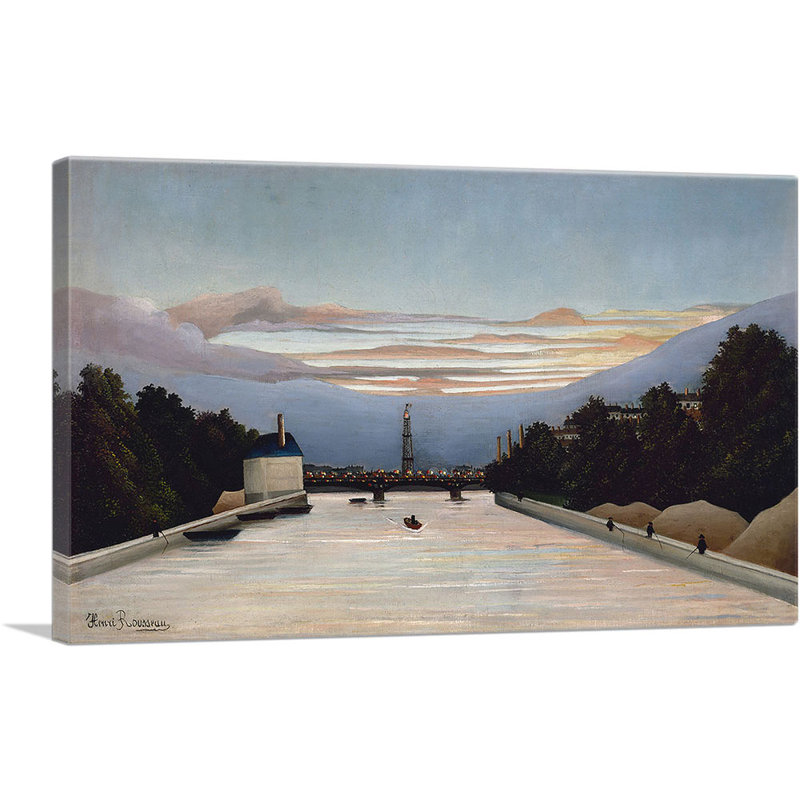 «The Eiffel Tower 1898» par Henri Rousseau, reproduction d'art sur toile tendue, H 12 po x l 18 po x P 0,75 po