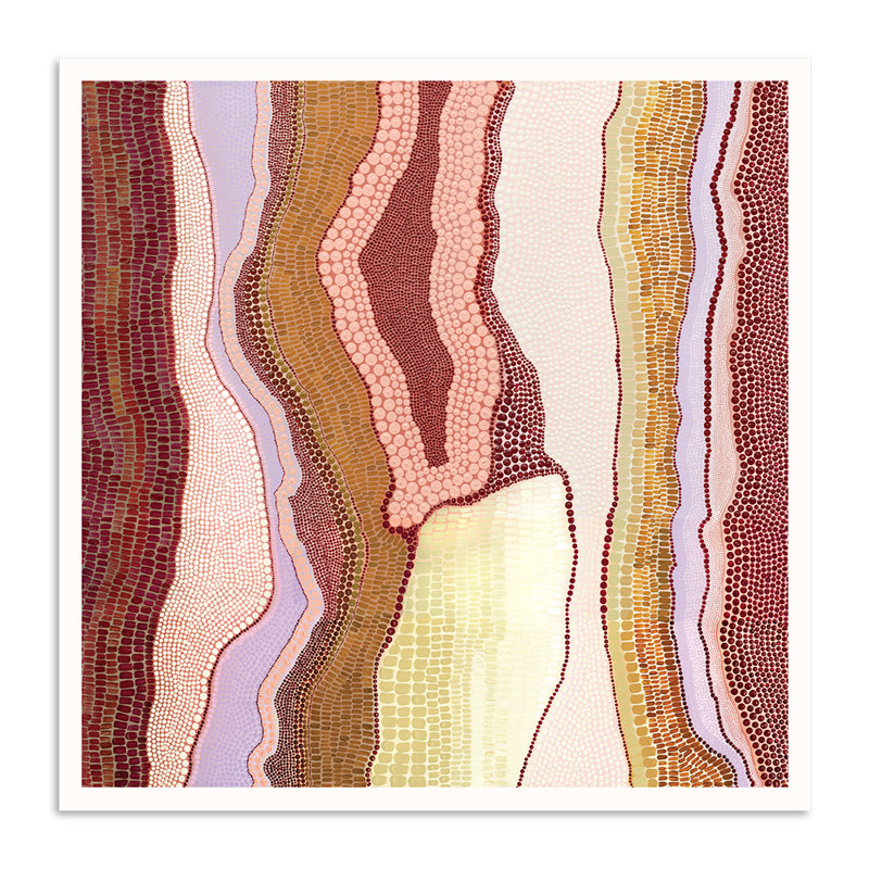 Birarr 2 - Land Desert | Kamilya Lowana White | by Ivy Bronx, Paper, 66cm H x 66cm W