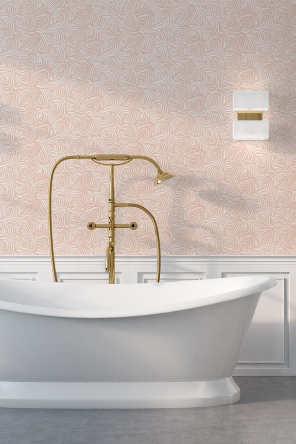 Lomé Wallpaper Roll, Blush, Peel & Stick, Self-adhesive