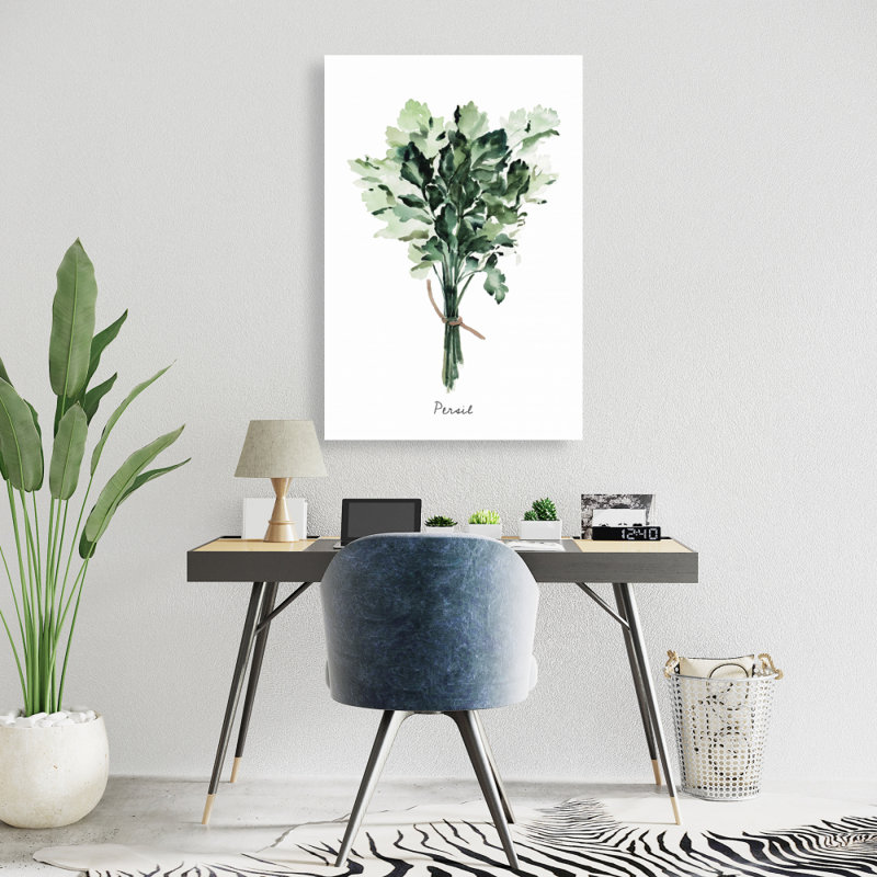 Ensemble de persil attaché - fr | Décoration de cuisine, H 24 po x l 36 po, Vert / Gris