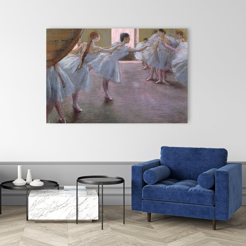 Dancers At Rehearsal, , 1875-1877 Abstract Contemporary Wall Art Print, 101.6cm H x 152.4cm W