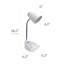  Lampe de bureau compartimentée avec support pour tablette / iPhone / iPad / col de cygne pliable-138029225