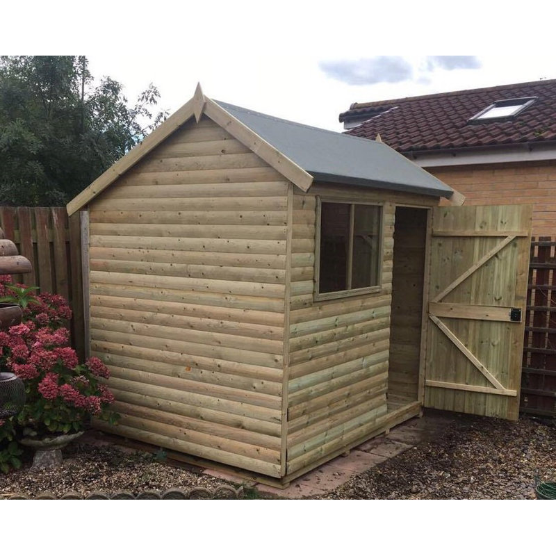 Spruce Cladding Loglap Cladding L 4.2M x W 96Mm x T 19Mm Pack Of 6 Pieces