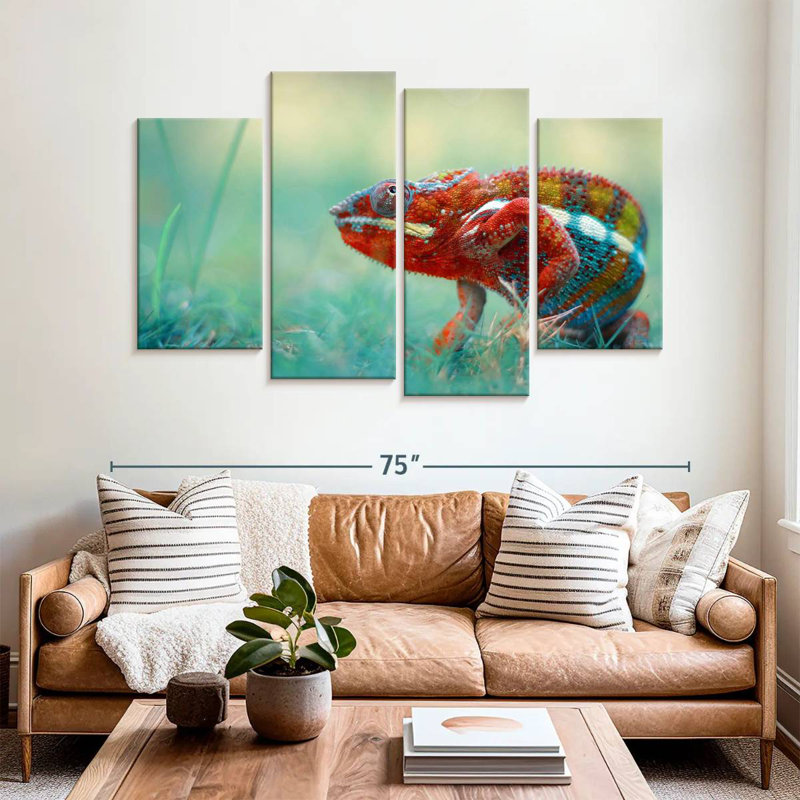 Brampt Vibrant Chameleon, 42'' H x 68'' W