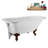 62" Streamline Clawfoot Tub,Tray,Drain, Clawfeet-101628986-102218228