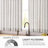 Farmhouse Kitchen Curtains Striped Tier Linen Short Curtains Pinstripe Cafe Curtains-450981707-450981727