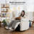 Power Recliner Chair with Zero Gravity, Corduroy Upholstered Electric Reclining Sofa, Modern Comfy Accent Chair for Living Room Bedroom-682899001