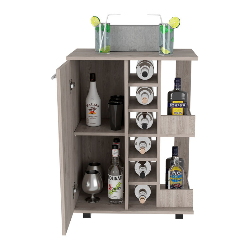 McEwensville Wood Bar Cart, Brown